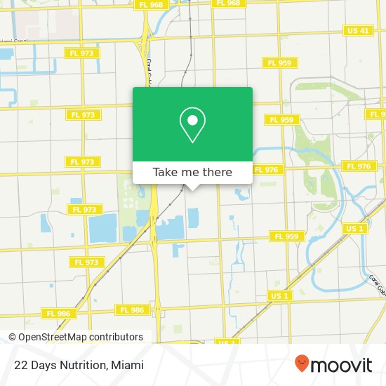 Mapa de 22 Days Nutrition