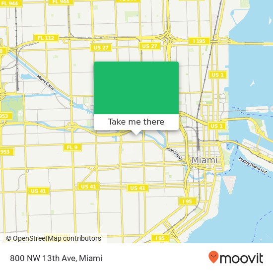 800 NW 13th Ave map