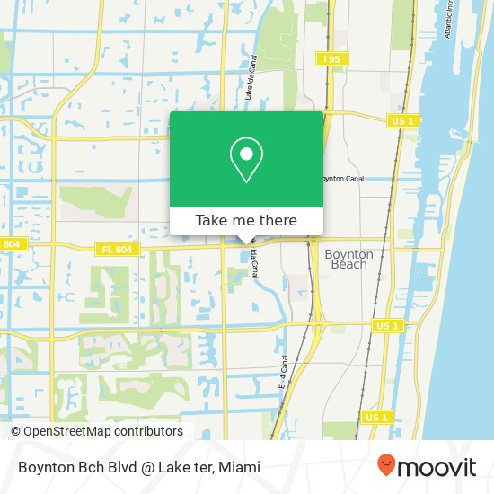 Boynton Bch Blvd @ Lake ter map