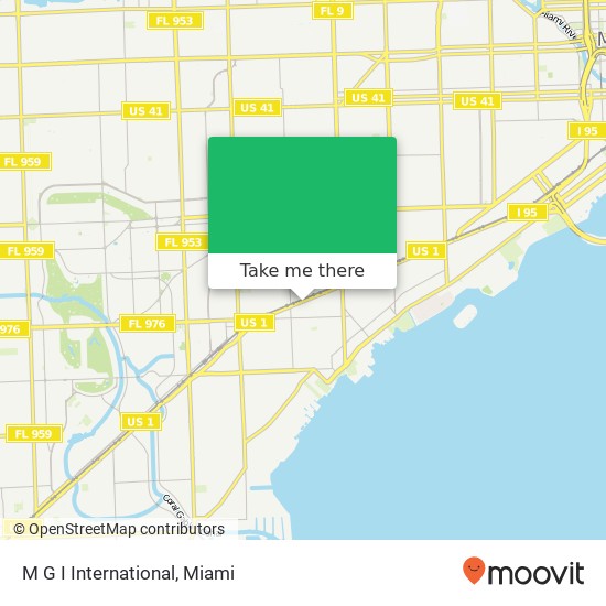 M G I International map