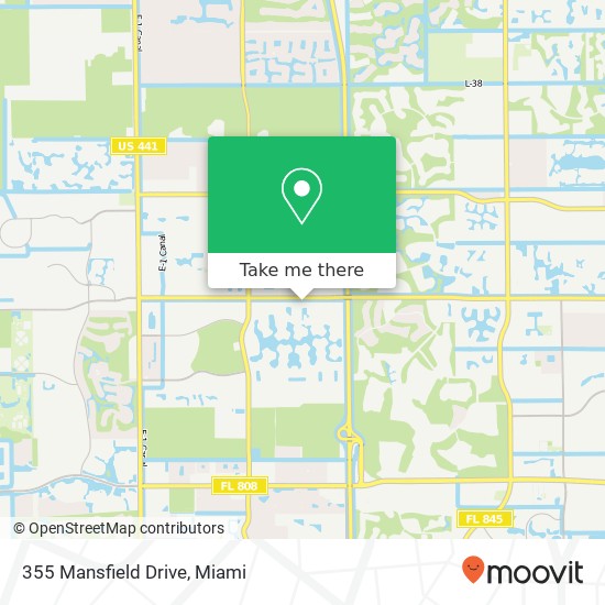 Mapa de 355 Mansfield Drive