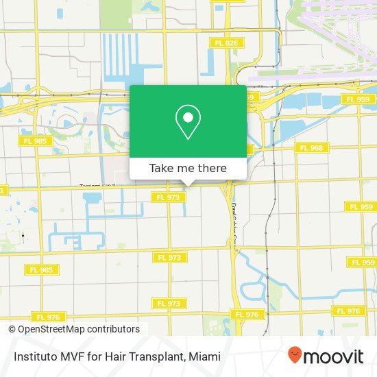 Instituto MVF for Hair Transplant map