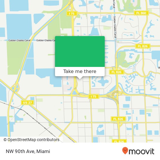NW 90th Ave map