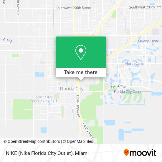 Cómo llegar a (Nike Florida City Outlet) en Homestead en Autobús Metro?