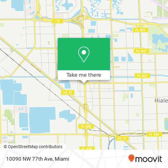 Mapa de 10090 NW 77th Ave