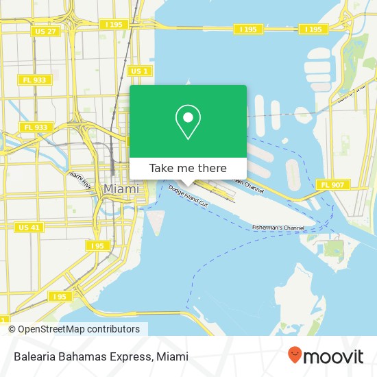 Balearia Bahamas Express map