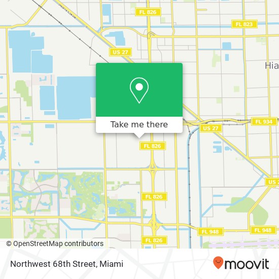 Northwest 68th Street map