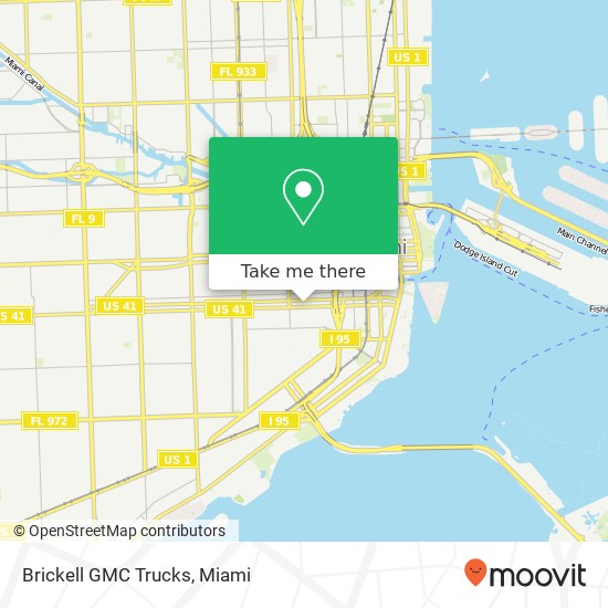 Brickell GMC Trucks map