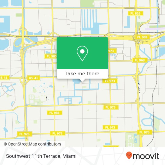 Mapa de Southwest 11th Terrace