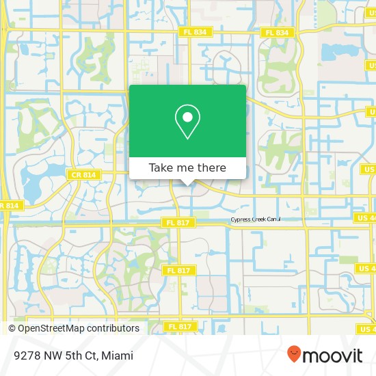 9278 NW 5th Ct map