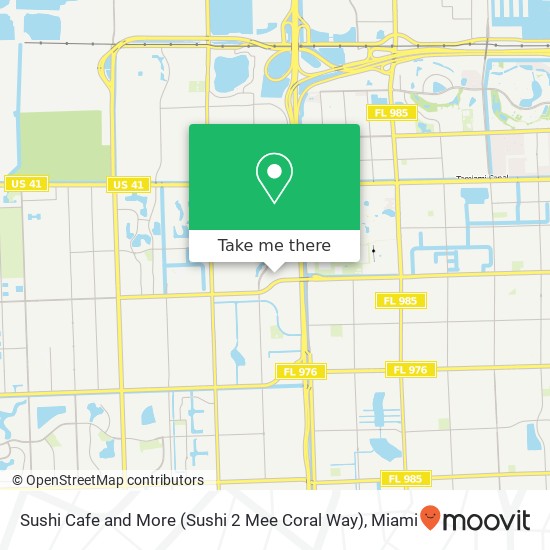 Mapa de Sushi Cafe and More (Sushi 2 Mee Coral Way)