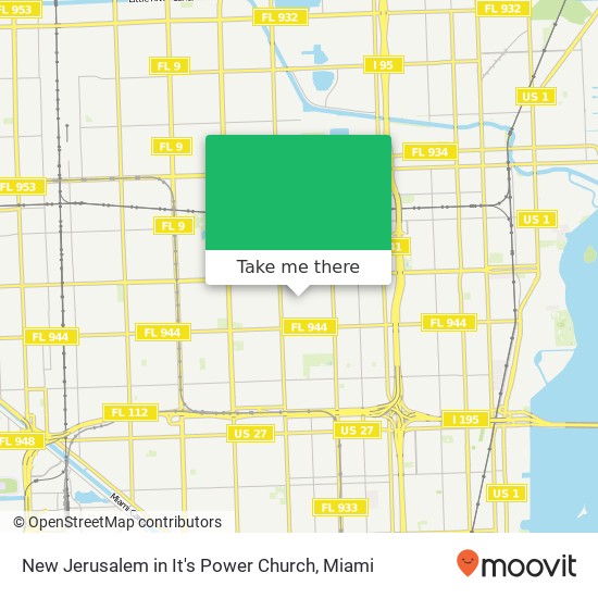 Mapa de New Jerusalem in It's Power Church