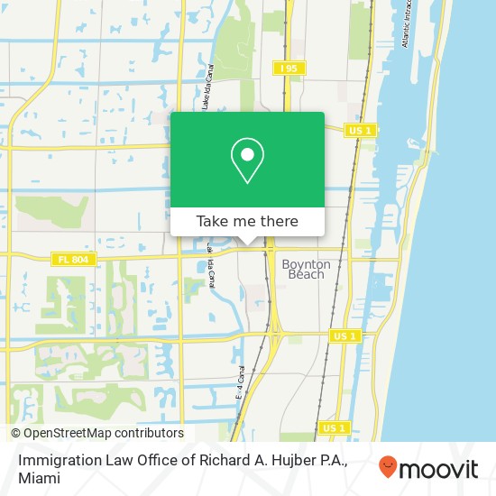 Immigration Law Office of Richard A. Hujber P.A. map
