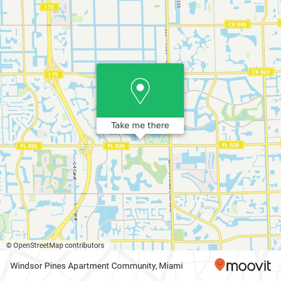 Mapa de Windsor Pines Apartment Community