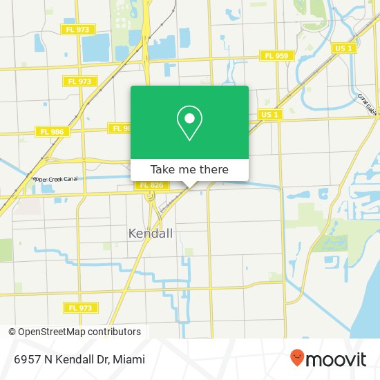 6957 N Kendall Dr map