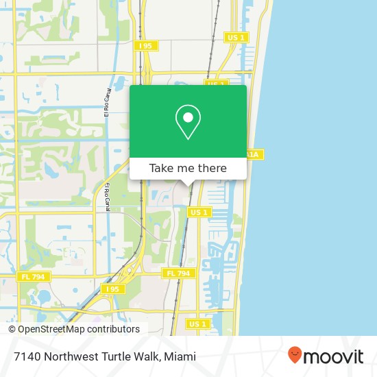 7140 Northwest Turtle Walk map