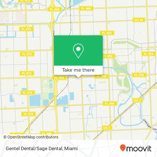 Mapa de Gentel Dental/Sage Dental