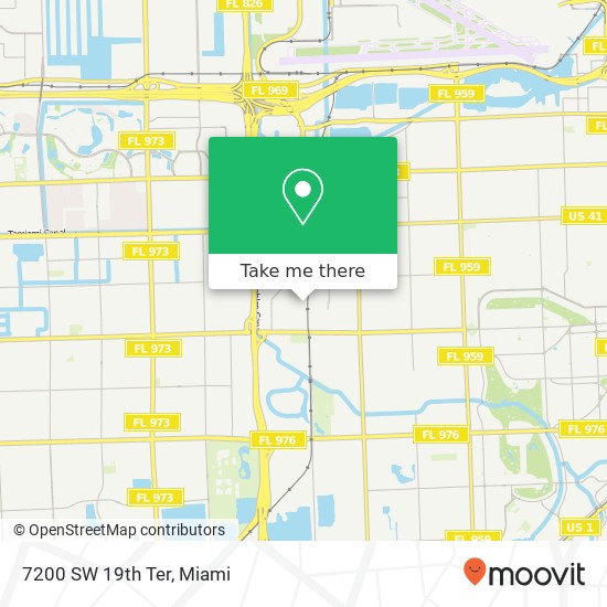 7200 SW 19th Ter map