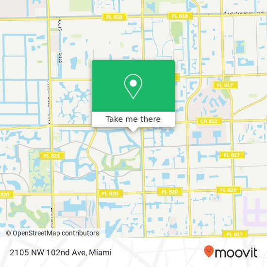 Mapa de 2105 NW 102nd Ave