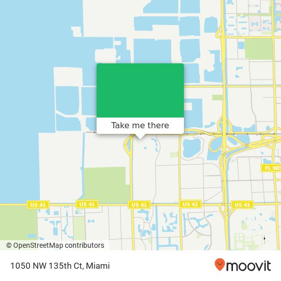 1050 NW 135th Ct map