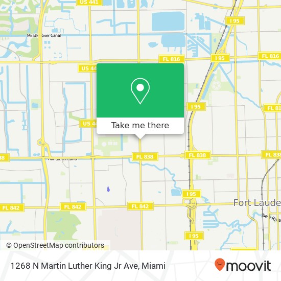 Mapa de 1268 N Martin Luther King Jr Ave