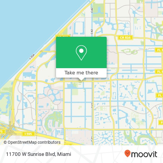 11700 W Sunrise Blvd map