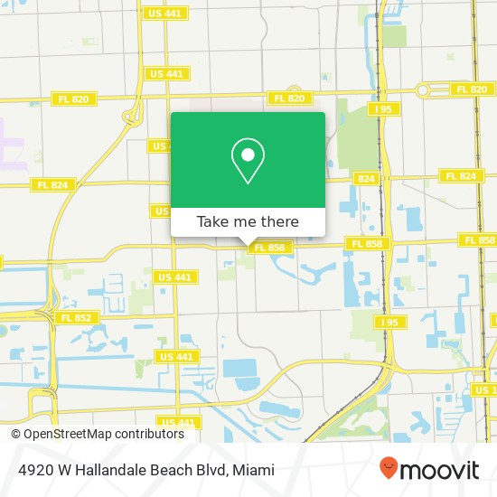 4920 W Hallandale Beach Blvd map