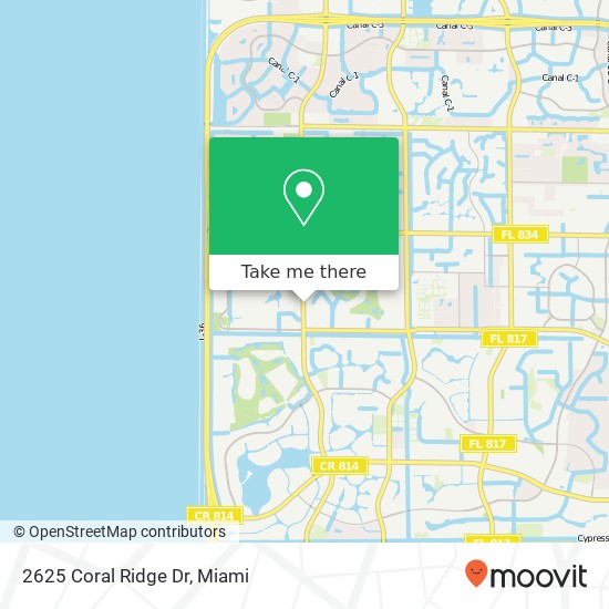 2625 Coral Ridge Dr map