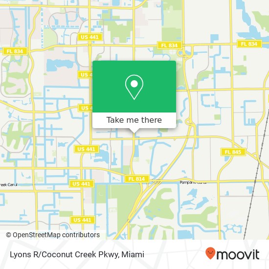 Mapa de Lyons R/Coconut Creek Pkwy