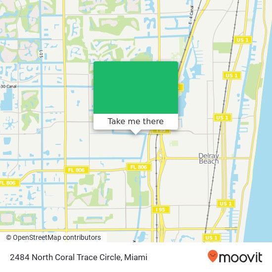 Mapa de 2484 North Coral Trace Circle