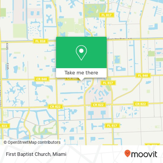 First Baptist Church map