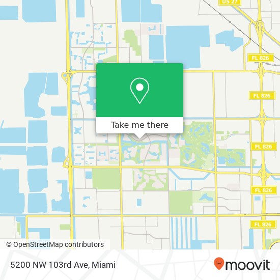 Mapa de 5200 NW 103rd Ave