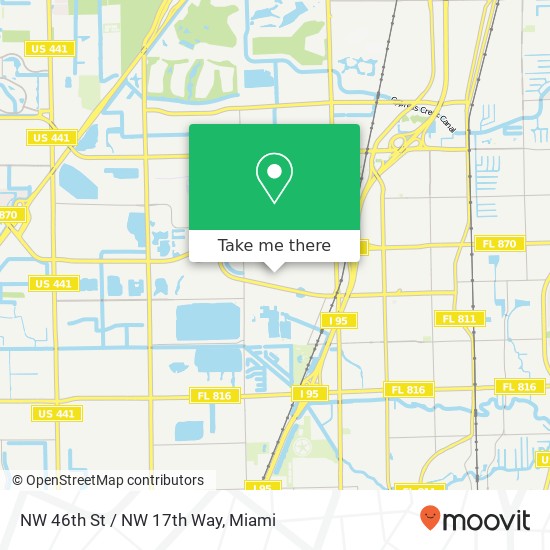 Mapa de NW 46th St / NW 17th Way