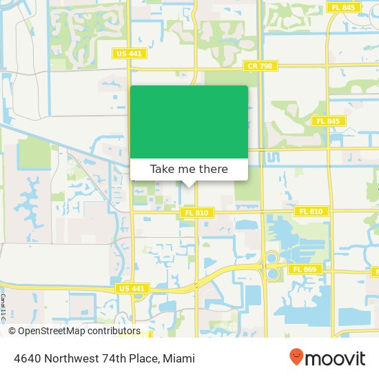 Mapa de 4640 Northwest 74th Place