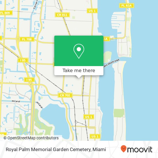 Mapa de Royal Palm Memorial Garden Cemetery