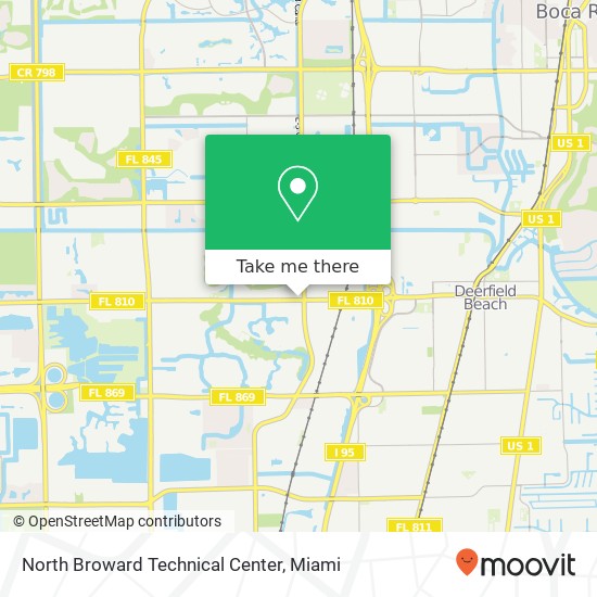 North Broward Technical Center map