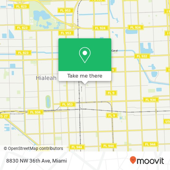 8830 NW 36th Ave map