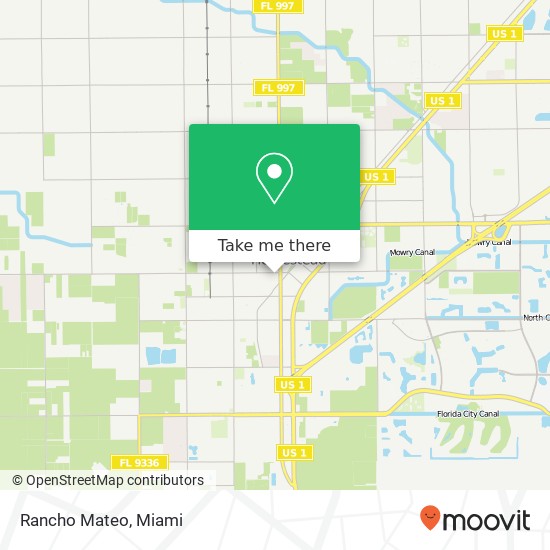 Mapa de Rancho Mateo, S Krome Ave Homestead, FL 33030