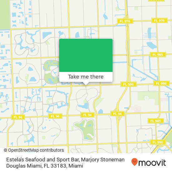 Estela's Seafood and Sport Bar, Marjory Stoneman Douglas Miami, FL 33183 map