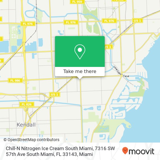 Chill-N Nitrogen Ice Cream South Miami, 7316 SW 57th Ave South Miami, FL 33143 map