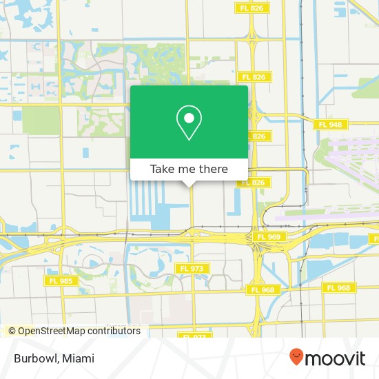 Mapa de Burbowl, 2000 NW 87th Ave Doral, FL 33172
