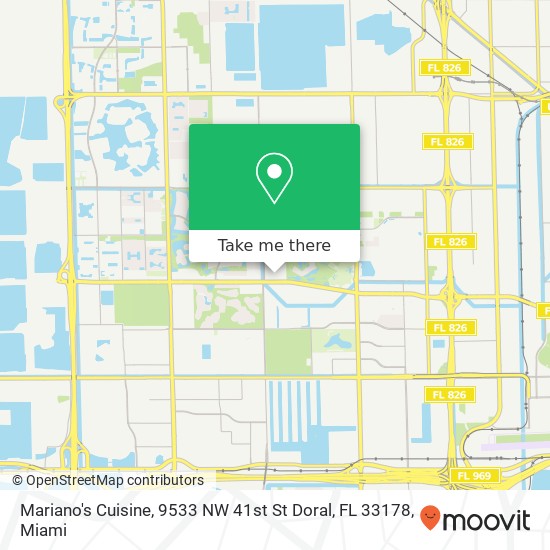 Mariano's Cuisine, 9533 NW 41st St Doral, FL 33178 map