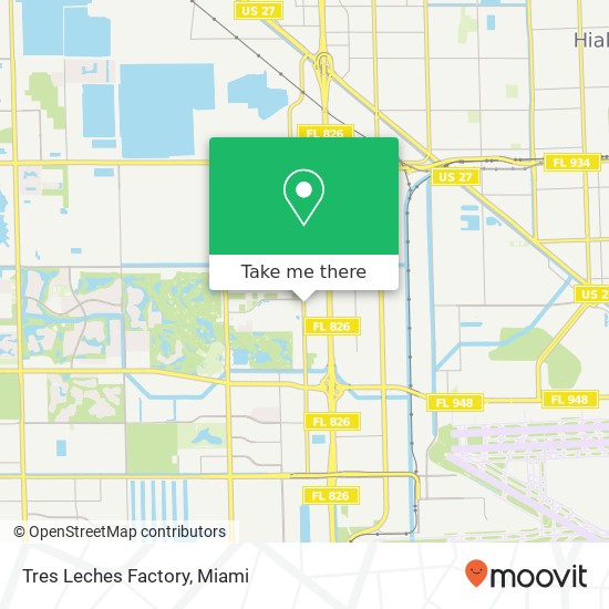 Mapa de Tres Leches Factory, 5213 NW 79th Ave Doral, FL 33166