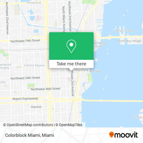 Mapa de Colorblock Miami