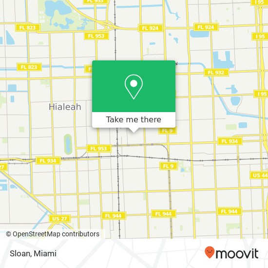 Mapa de Sloan, 3450 NW 83rd St Miami, FL 33147