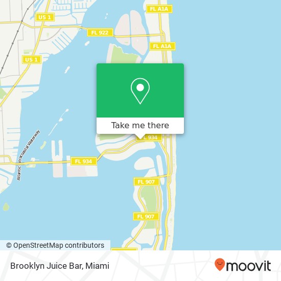 Brooklyn Juice Bar, 1145 71st St Miami Beach, FL 33141 map