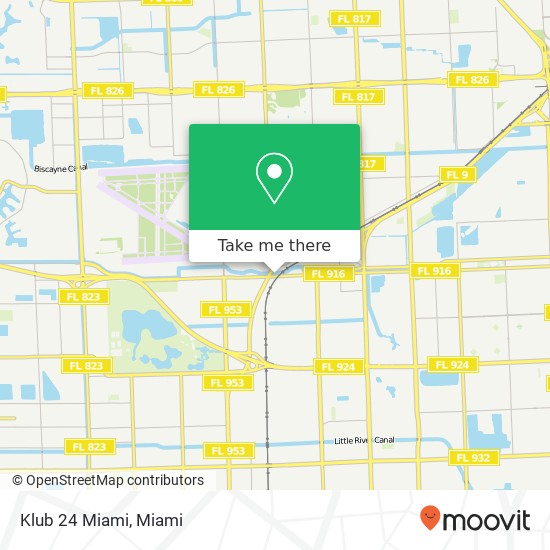 Mapa de Klub 24 Miami