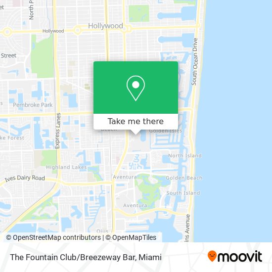 Mapa de The Fountain Club / Breezeway Bar