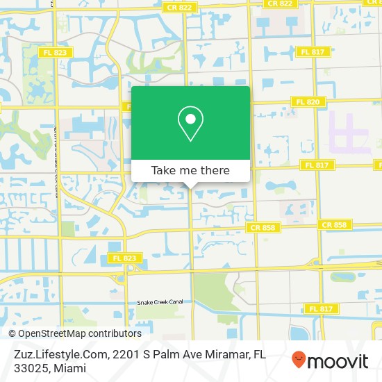 Zuz.Lifestyle.Com, 2201 S Palm Ave Miramar, FL 33025 map