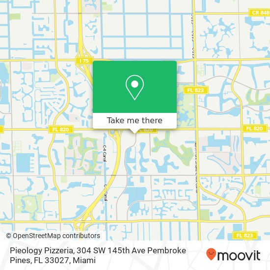 Pieology Pizzeria, 304 SW 145th Ave Pembroke Pines, FL 33027 map